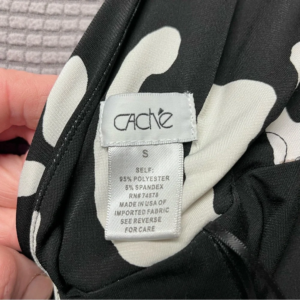 Cache ladies Black and White Jumpsuit size small - Picture 9 of 9